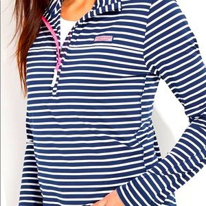 Vineyard Vines Shep Shirt, Navy/White Stripe, Size Small